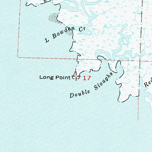 Topographic Map of Long Point, FL