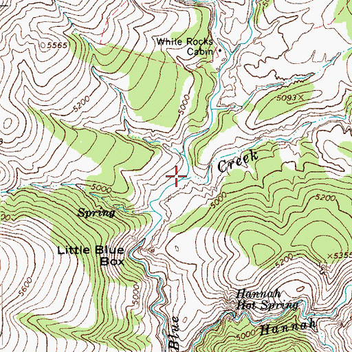 Topographic Map of Dutch Blue Creek, AZ