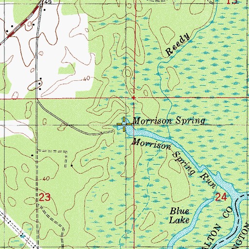 Topographic Map of Morrison Spring, FL