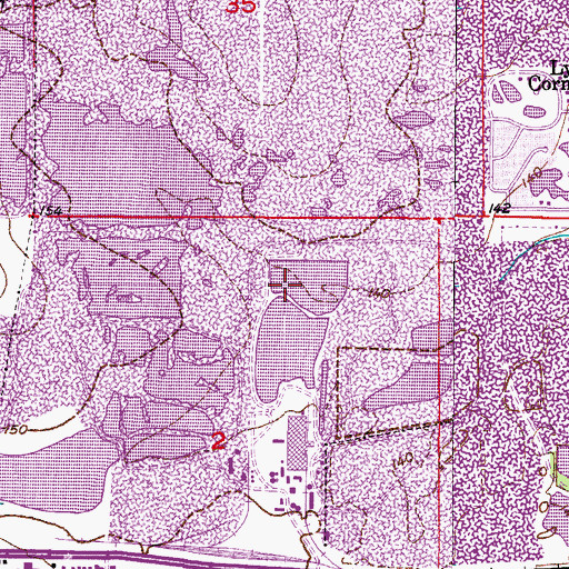 Topographic Map of North Bear Branch, FL