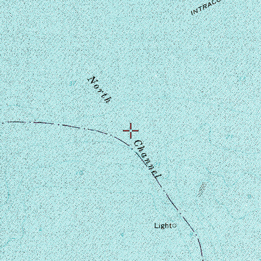 Topographic Map of North Channel, FL