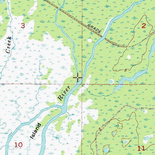 Topographic Map of Otter Creek, FL