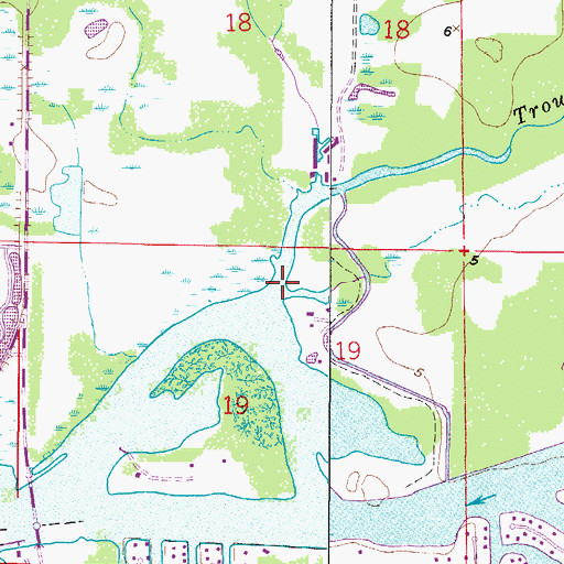 Topographic Map of Owl Creek, FL