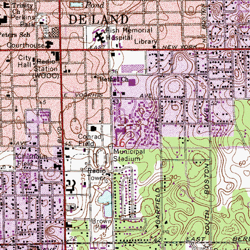 Topographic Map of Page Field (historical), FL