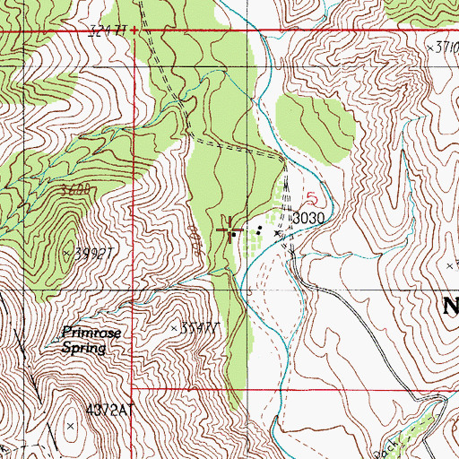 Topographic Map of Ellison Ranch, AZ