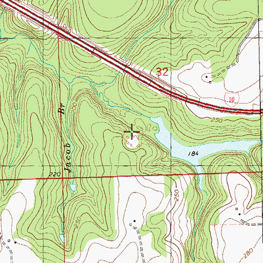 Topographic Map of Pitts Point, FL