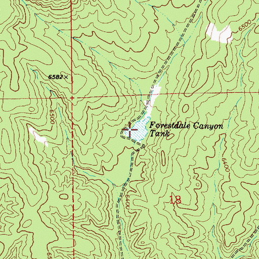 Topographic Map of Forestdale Canyon Tank, AZ