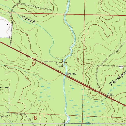 Topographic Map of Short Creek, FL