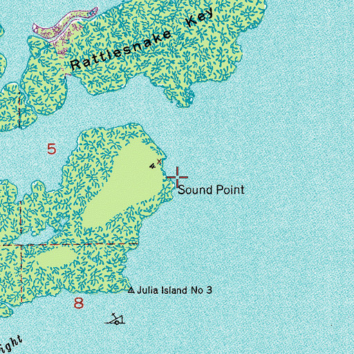 Topographic Map of Sound Point, FL