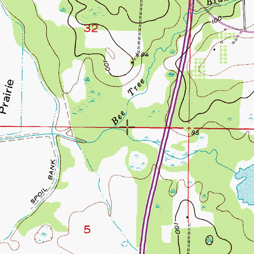 Topographic Map of Stanley Branch, FL