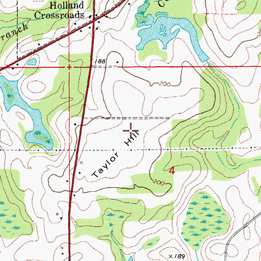 Topographic Map of Taylor Hill, FL