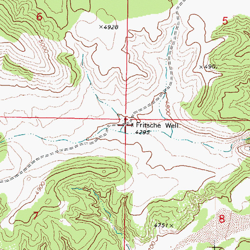 Topographic Map of Fritsche Well, AZ