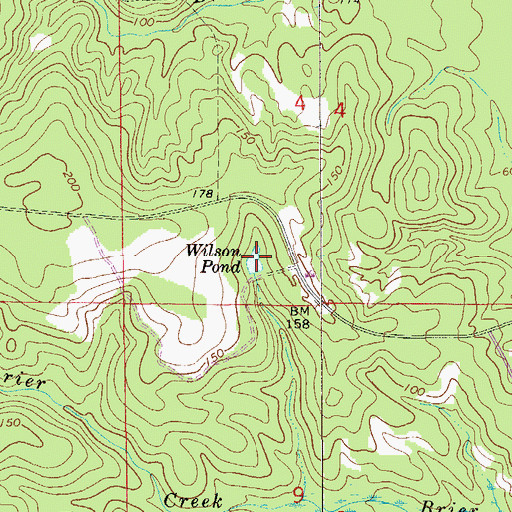 Topographic Map of Wilson Pond, FL