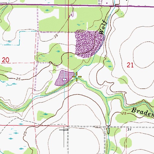 Topographic Map of Wolf Slough, FL