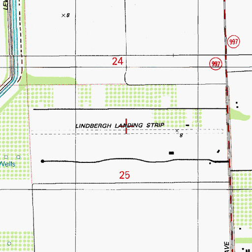 Topographic Map of Lindbergh's Landing, FL