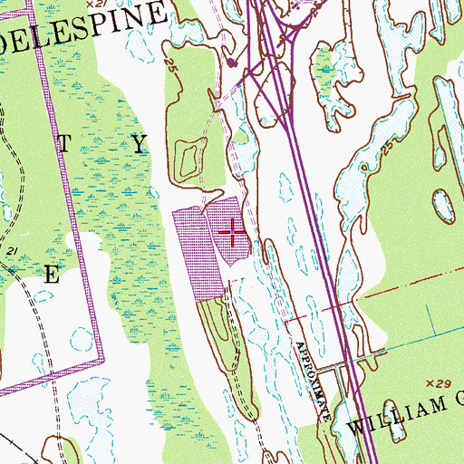 Topographic Map of Challenger Lake, FL