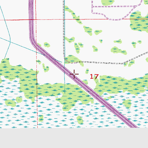 Topographic Map of Canal 111, FL