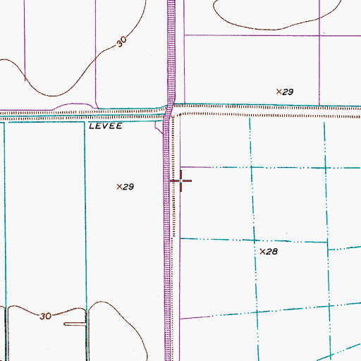 Topographic Map of Canal C-41, FL