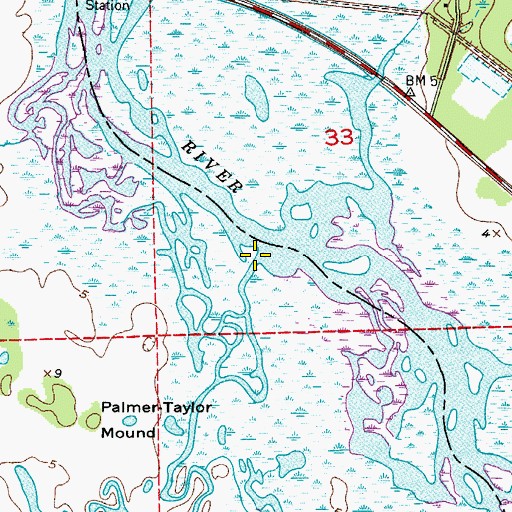 Topographic Map of Econlockhatchee River, FL
