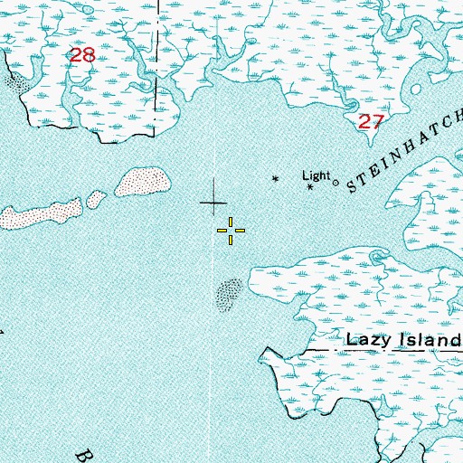 Topographic Map of Steinhatchee River, FL