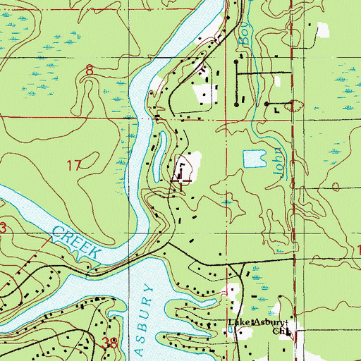 Topographic Map of Black Creek (historical), FL