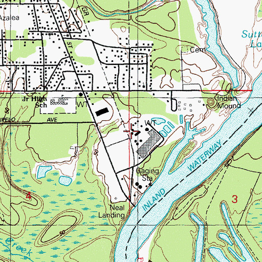 Topographic Map of McNeal (historical), FL