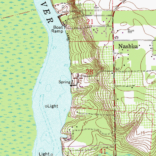 Topographic Map of Seminole Grove, FL