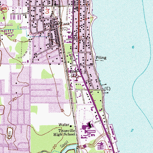 Topographic Map of WRMF, FL