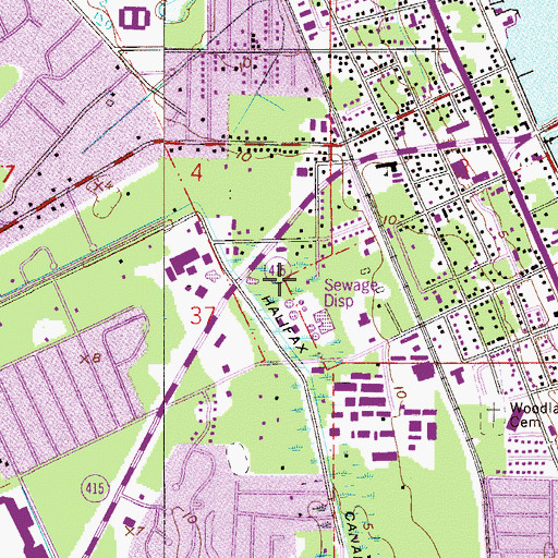 Topographic Map of Port Orange, FL