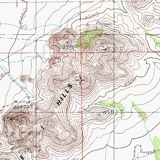 Topographic Map of Circle I Hills, AZ
