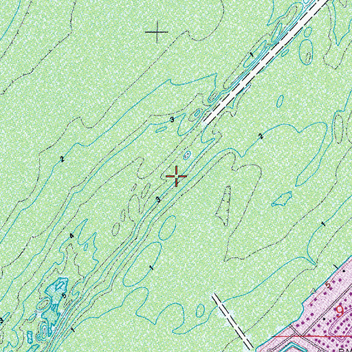 Topographic Map of Lee County, FL