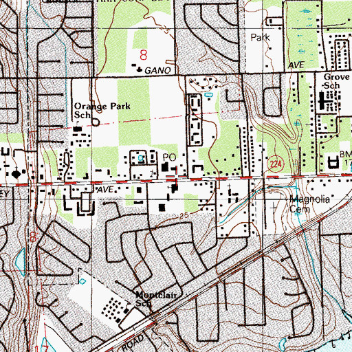 Topographic Map of Live Oak Plaza, FL