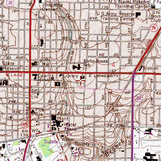 Topographic Map of Central Plaza, FL