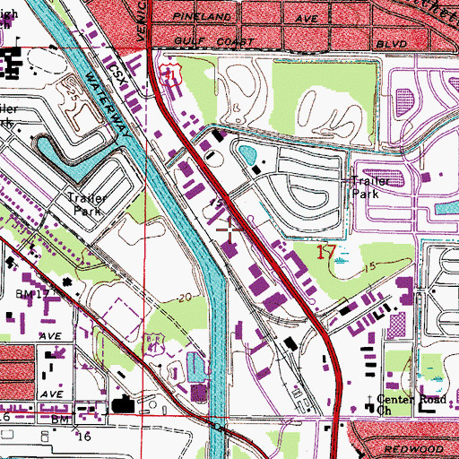 Topographic Map of Summit Plaza, FL