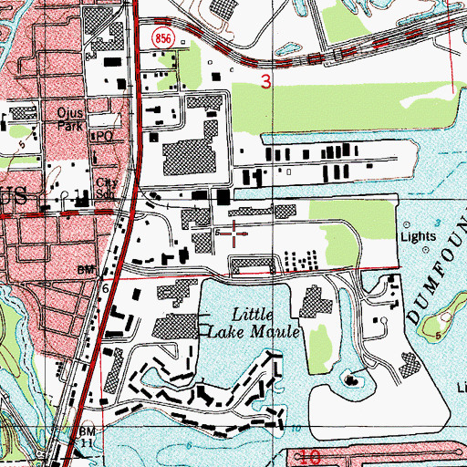 Topographic Map of 127th Street Shopping Center, FL