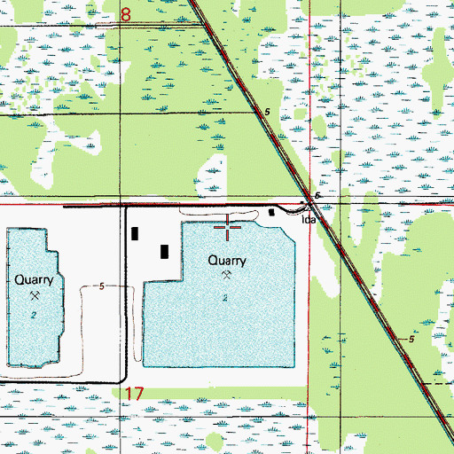 Topographic Map of Cutler Ridge Mall, FL