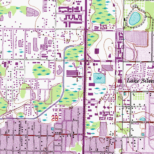 Topographic Map of Market Place North II, FL