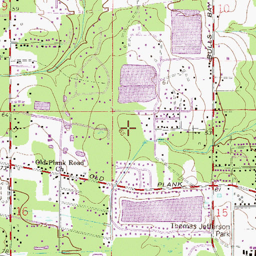 Topographic Map of Normandy Square, FL