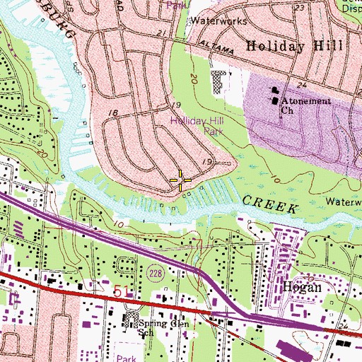 Topographic Map of Regency Square, FL