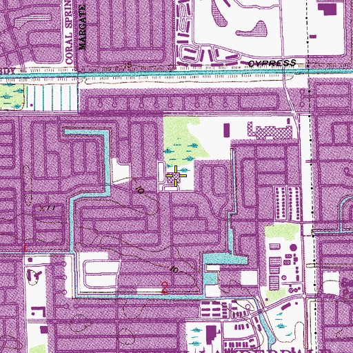 Topographic Map of Morrow Elementary School, FL