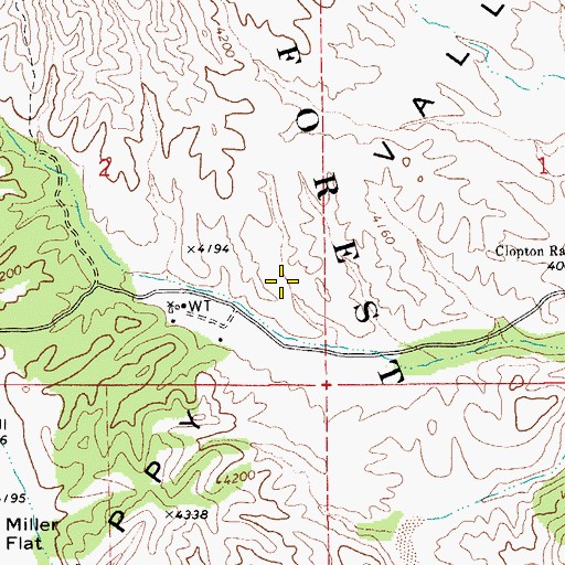 Topographic Map of Happy Valley, AZ