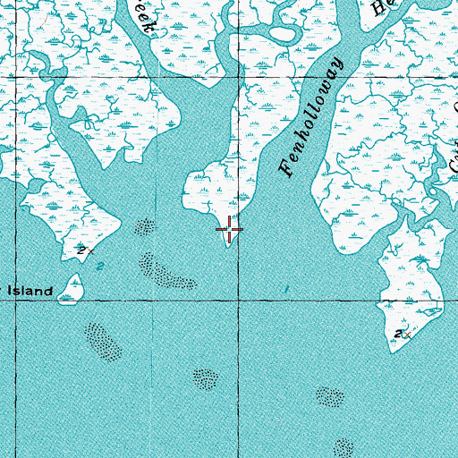 Topographic Map of Fenholloway River Approach Light, FL
