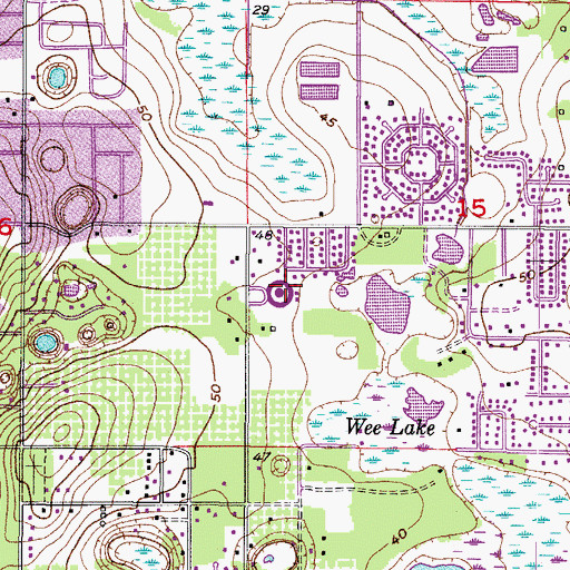 Topographic Map of Limona Elementary School, FL