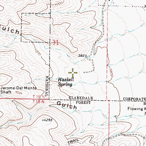 Topographic Map of Haskell Spring, AZ