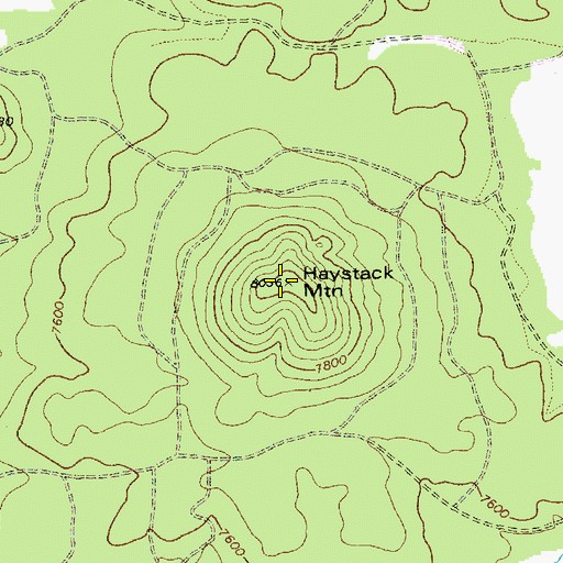 Topographic Map of Haystack Mountain, AZ