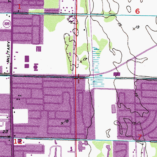 Topographic Map of Berkshire Elementary School, FL