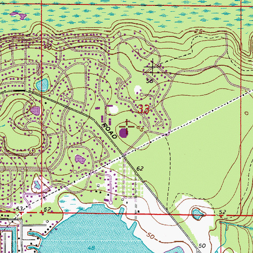 Topographic Map of Sabal Point Elementary School, FL