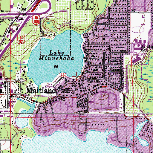 Topographic Map of Asbury United Methodist Church, FL