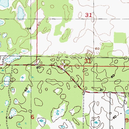 Topographic Map of Midway Fire Tower, FL