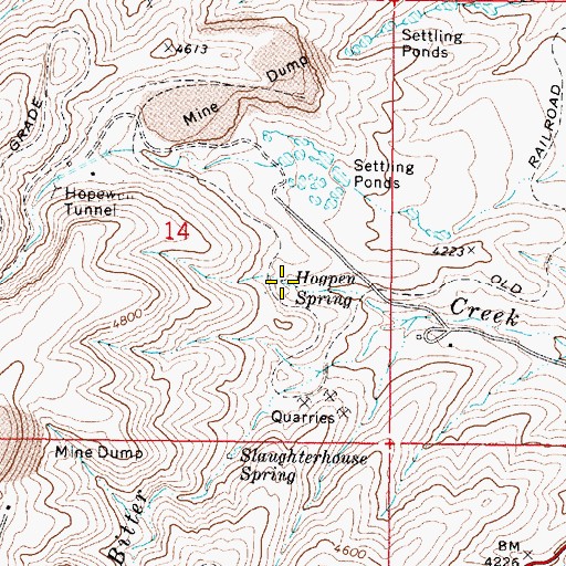 Topographic Map of Hogpen Spring, AZ